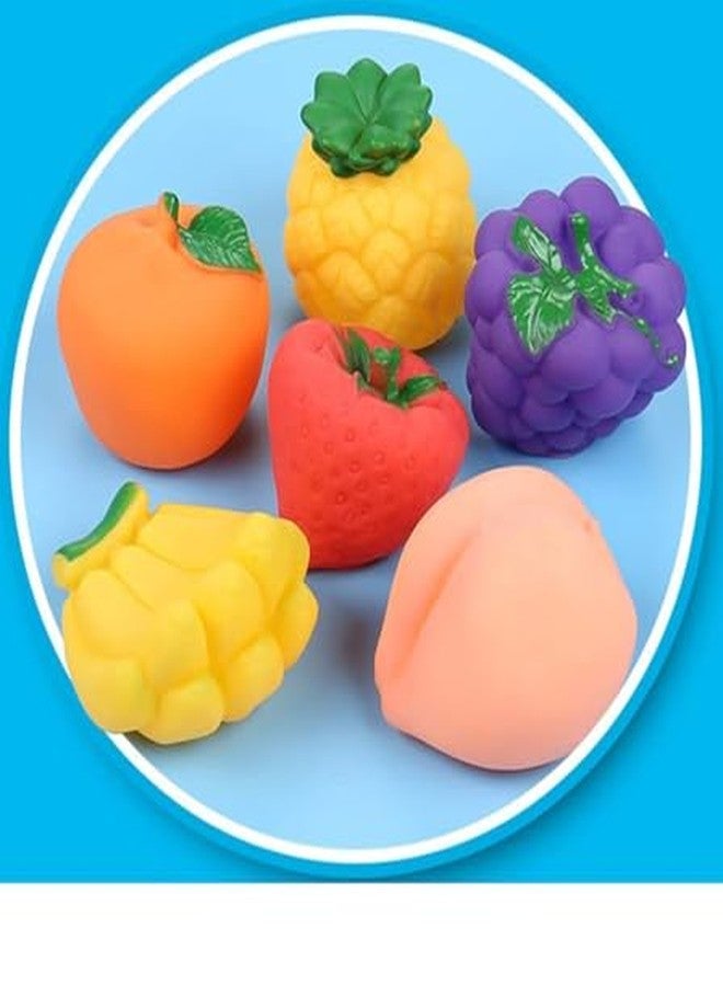 SID MAGIC Show Me The Fruit Soft Squeeze Toy Set - 6-Piece Baby Fruit Toys for Sensory Play & Early Learning | BPA-Free, Non-Toxic, 3M+ | Banana, Orange, Grape & Strawberry or Random Toys. - Image 5